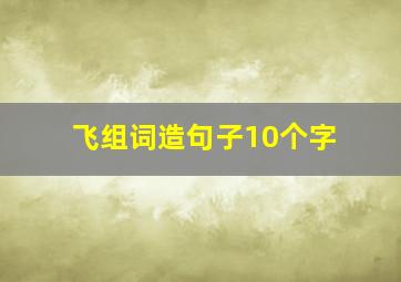 飞组词造句子10个字